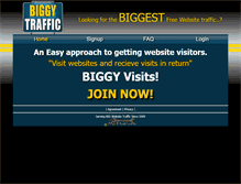 Tablet Screenshot of biggytraffic.com